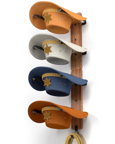 Midukit Cowboy Hat Rack for Wall — hat racks for cowboy hats