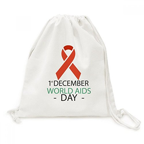 1er Décembre lutte contre le SIDA sac toile drawstring voyage