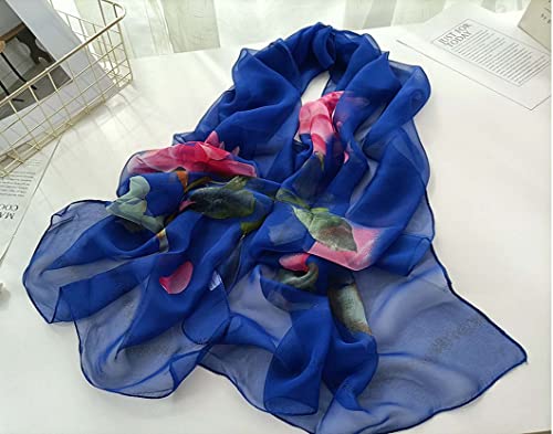 Pokeedioty Women’s Scarf Lightweight Elegant Floral Pattern Scarf Fashion Scarves Sheer Scarfs Shawls3