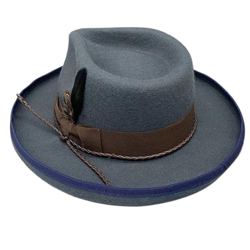 Chapeau Homburg en laine élégant : l'accessoire haut de forme incontournable pour homme