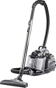 AEG LX7-2-ÖKOX Staubsauger ohne Beutel (55% Recyclingmaterial, inkl. Zusatzdüsen, 750 Watt, 9 m Aktionsradius, 1,4 l Staubbehälter, ergonomischer Handgriff, waschbarer Hygiene Filter, schwarz/grün)