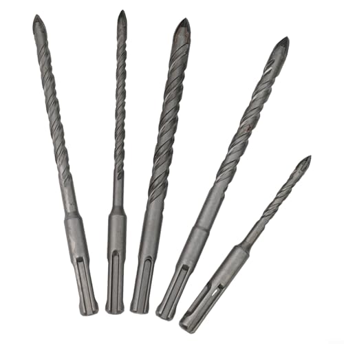 Lot de 5 forets en carbure de tungstène de qualité professionnelle pour pierre en céramique, SDS Plus