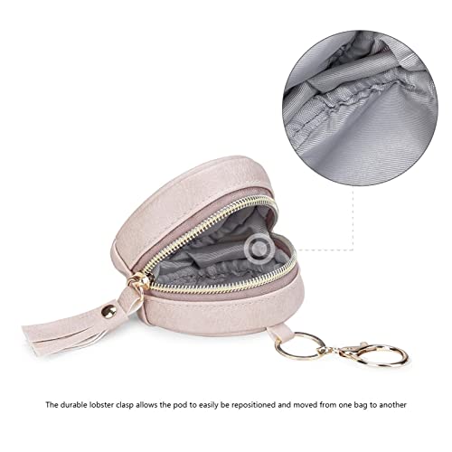 Bolsa porta-couro,Suporte chupeta para bolsa fraldas com fecho chave pod titular - Anexar aos sacos