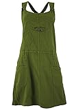Size:L (40) Bequemes Trägerkleid mit Taschen und schönen Ziernähten