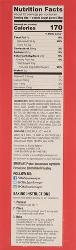 Amazon.com: Otis Spunkmeyer Cookie Dough, Chocolate Chunk 96 Ounce