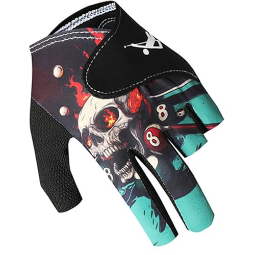 litianslbg Billiards Glove 3 Fingers Pool Cue Gloves for Men and Women,Snooker Cue Gloves Sport Glove for Left Hand, Breathable