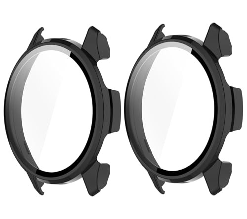 SHEAWA for Garmin�K�[�~�� Approach S50 �P�[�X �J�o�[ 2�Z�b�g PC+�����K���X�t�B���� �S�ʕی� 9H�d�x ��̌^�ی�P�[�X �ی�J�o�[ �ϏՌ� �A�N�Z�T���[ (�u���b�N)