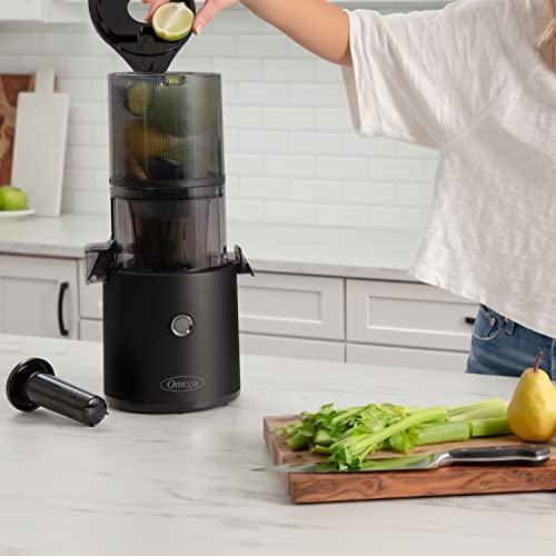 Omega Juicer Jc2022Bk11 Slow Masticating Cold Press Vegetable And Fruit Juice Extractor Effortless Series For Batch Juicing With Extra Large Hopper For No-Prep, 68-Ounce Capacity, 150-Watts, Black #TOP2