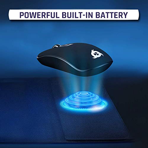 KLIM™ Inspiration + Makepad - Set con Mouse Wireless e Tappetino con Ricarica Wireless + Soluzione 3 in 1 + Compatibile con iPhone Samsung Huawei LG e Altro + Batteria a Lunga Durata + Nuovo 2020