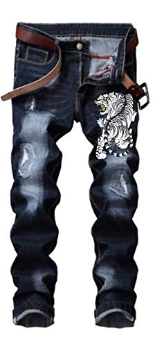 White Tiger Large Iron On Embroidered Patch Tiger Traditional Japanese Tattoo Style - Great For Jeans, Jackets, Vest #TOP3