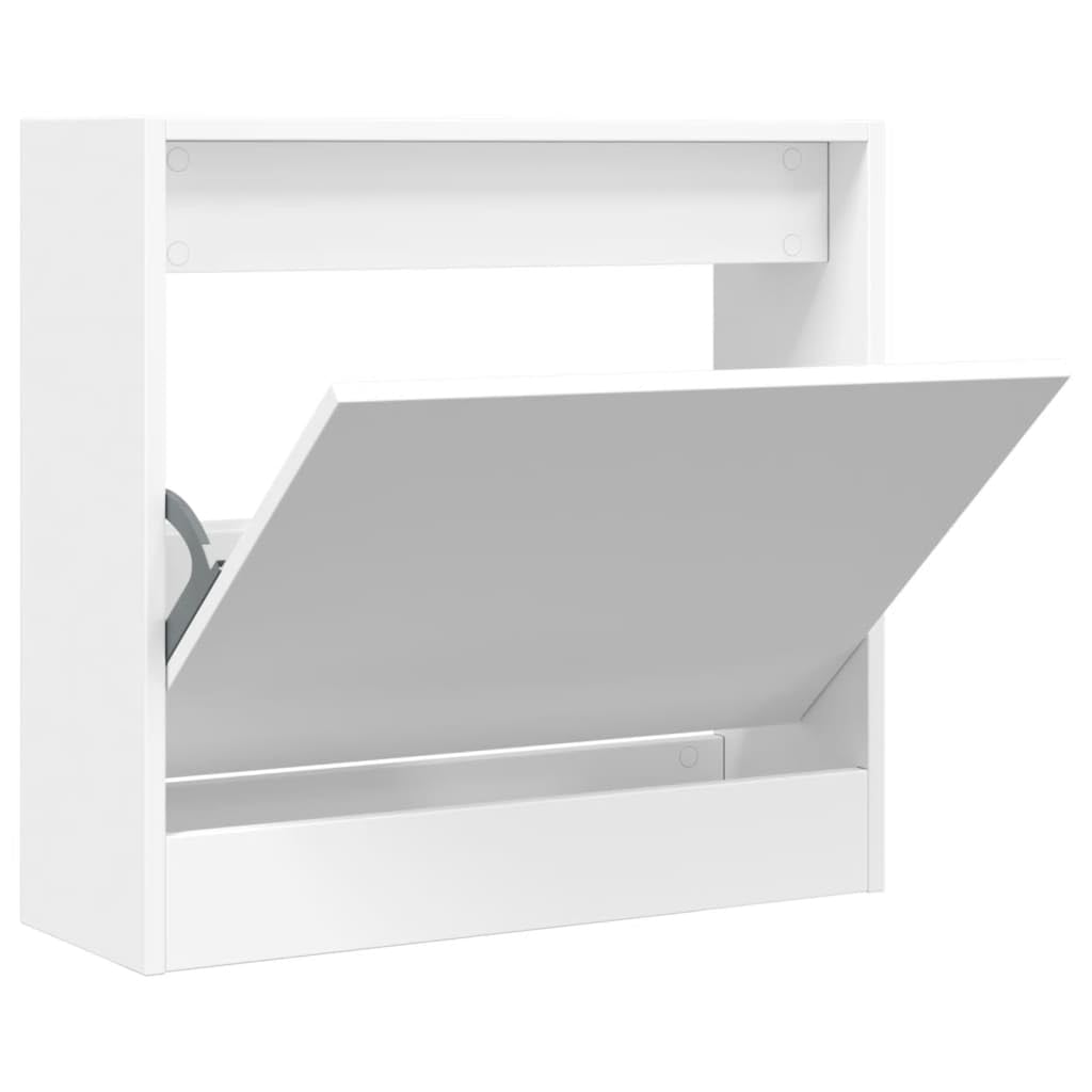 Armoire à Chaussures Blanche 60 x 21 x 57 cm Bois Composite
