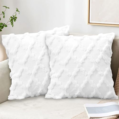 Set di 2 federe per cuscino in lana di velluto