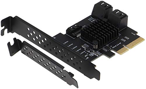 Carte contrôleur PCIe SATA 6G Sedna Gen III 5 ports pour disque dur SSD