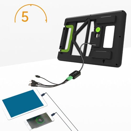 Cargador solar portátil contra apagones: energía para cámaras de seguridad y monitor 6
