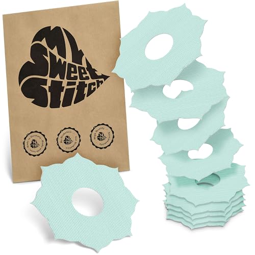 MySweetStitch - 10 x Freestyle Libre 3 Pflaster Mandala, Overpatch Ø 65mm, hautfreundlich, wasserfest, atmungsaktiv, Made in Germany, Mint