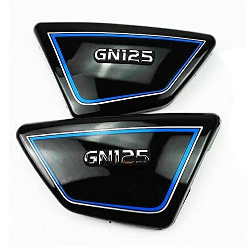 Placas de cubierta lateral de batería Suzuki GN 125 repuestos carenado negro 5