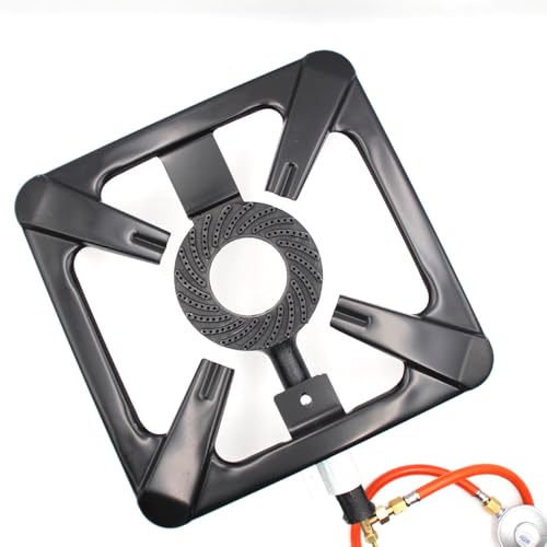 Quemador de gas de alta potencia de 8 kW para exteriores, estufa portátil de hierro fundido, ideal para calentar barbacoa y cocinar mientras acampas, diseño eficiente y duradero