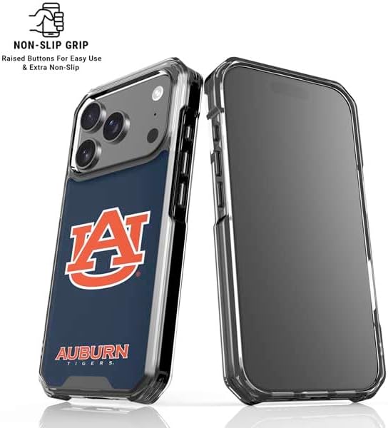 Skinit Phone Case Compatible with MagSafe iPhone 17 Pro Max - Officially Licensed Auburn University Logo Blue Design