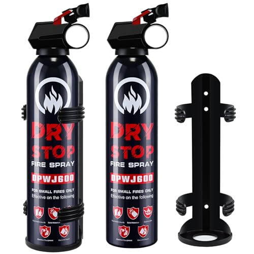 2-Pack Dry Stop Fire Spray for Home and Vehicle