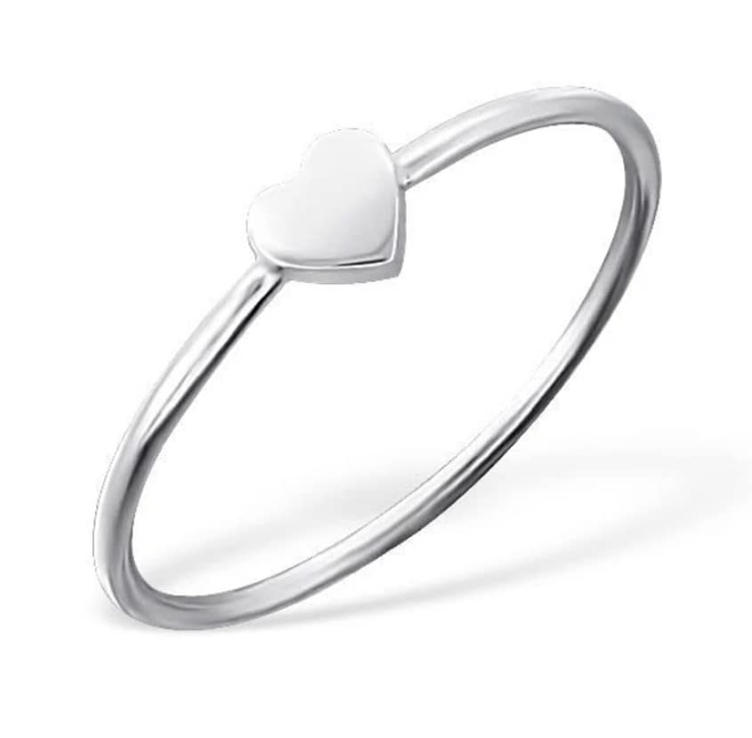 Tiny Heart Ring 925 Silver Ring Slim Sterling Silver Ring (15) (B0B5ZT12FR) Amazon Price History, Amazon Price Tracker