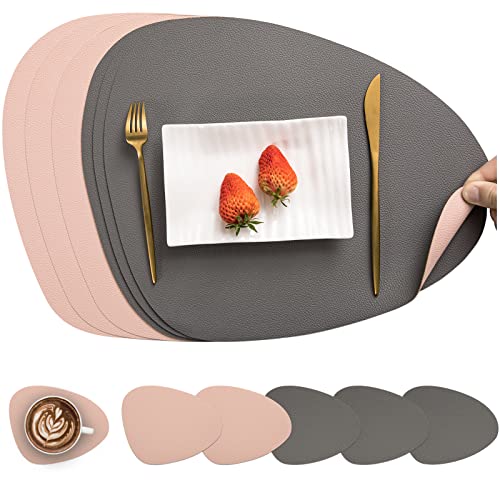 Myir JUN Leather Table Mats and Coasters