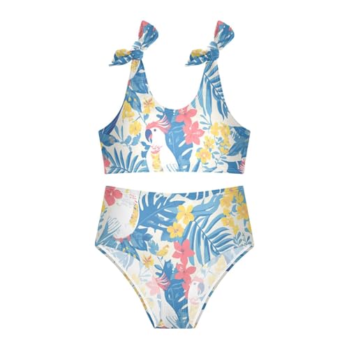 Bird Paradise Girls' Two Piece Kids Bikini Set Scoop Neck Swimsuits Swimming Suits Cute Shoulder Strap3