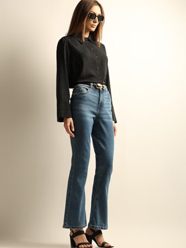 Image of VERO MODA Women's Relaxed Fit High Rise Jeans
