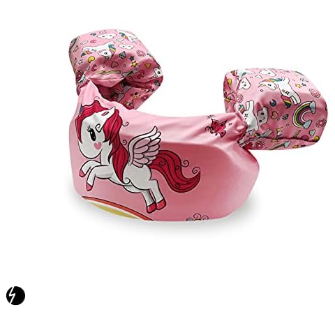 Linkin Sport Kids Swim Float Vest Toddler Swim Vests 30-50 lbs (White Horse, 30lbs-50lbs) Cover