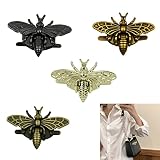 【Material】Hecho de material metálico de alta calidad, resistente y duradero, nunca se desvanece y es práctico. Incluye 4 piezas de cierres en forma de abeja, el broche especial de bloqueo giratorio hace que su bolso sea atractivo y moderno.