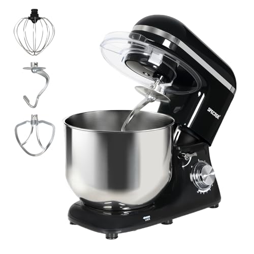 Spector 8L Stand Mixer, 1400W Heavy Duty Food Mixer with 6-Speed & Pulse - Commercial Grade Kitchen Mixer with Pure Copper Motor & Tilt-Head Design