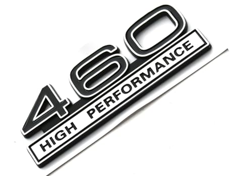 Image of 2pcs 460 7.5 Liter High Performance Engine Emblems Badge 3D Decals Stickers Cars Trucks (Chrome Black)