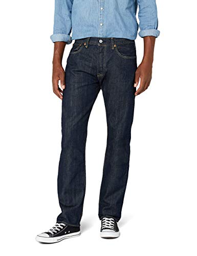 levi's 501   Vaqueros para hombre, color negro (iconic black), talla 32W/32L
