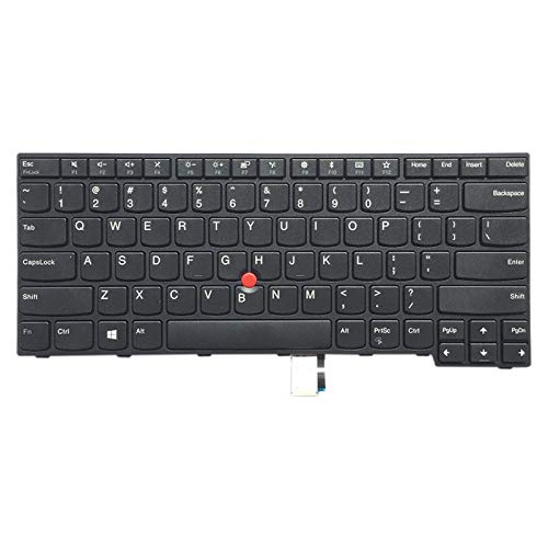 Tastiere sostitutive Compatible per laptop Tastiera USB Compatible for laptop versione USA con stick di puntamento Compatible for Lenovo IBM Thinkpad E470 / E470C / E475, Teclado 01AX080 / 01AX