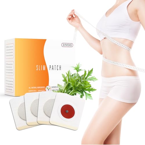 30 Piezas Parches Adelgazantes Slimpatch, Parches para Adelgazar y Quemar Grasa, Slimming Patch Abdomen para Mujer y Hombre