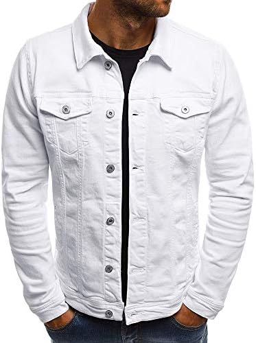 iYYVV Mens Camo Autumn Winter Casual Long Sleeve Turn-Down Camouflage Denim Jacket…