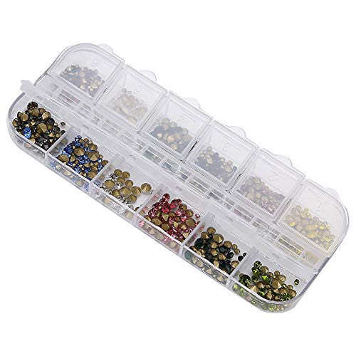 12 Grades de para Arte Em Unhas, Decoração Diy, Ferramenta de Manicure Com Glitter para Salão de Bel