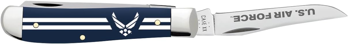 Case U.S. Air Force Mini Trapper with Navy Blue Synthetic Handle