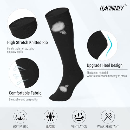 Image of LEACOOLKEY Baseball Belt and Socks Combo Set Adjustable Softball Socks and Elastic Belt for Youth and Adult