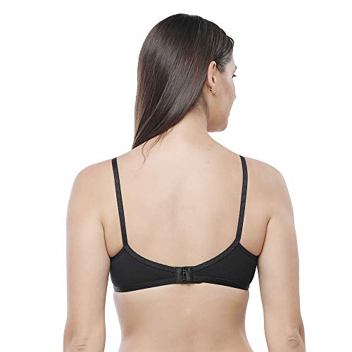 Image of Daisy DEE Women's Cotton Seamless Non-Padded Full Coverage Wire Free Low Neck Bra - Prima