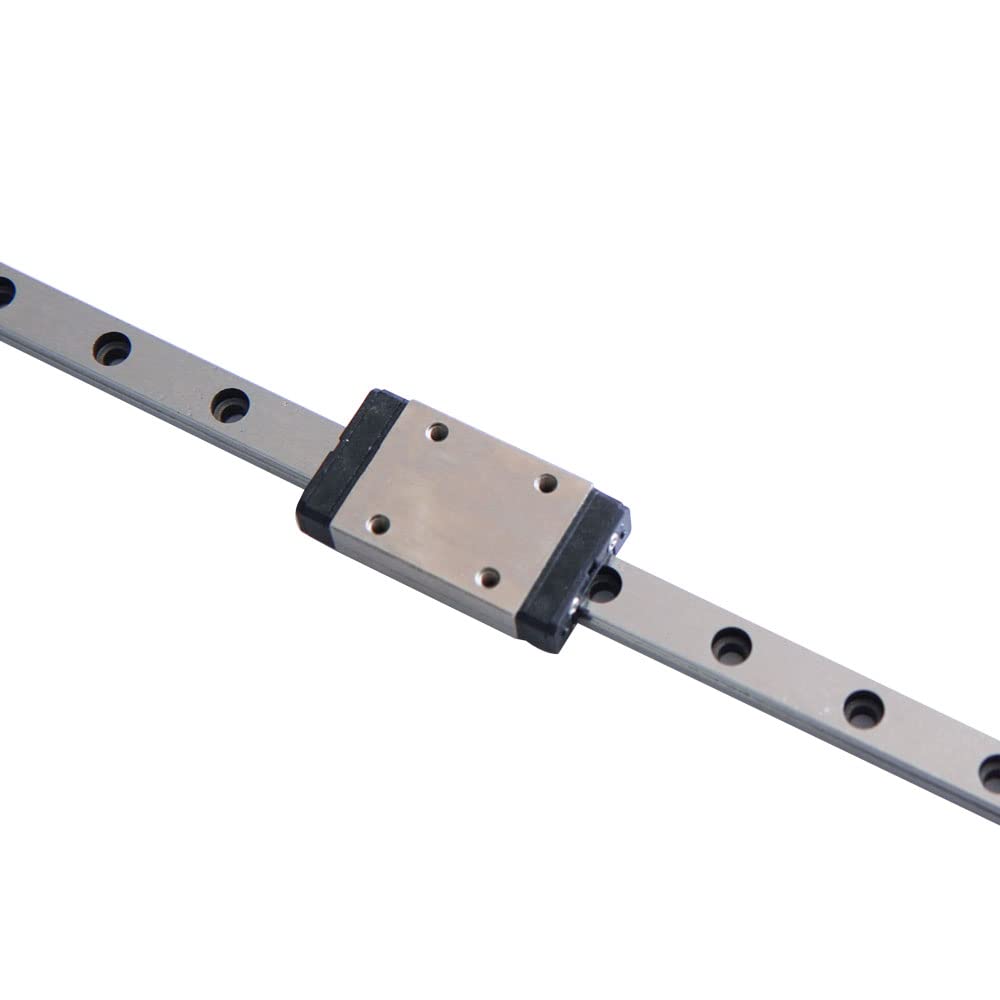 MGN7H 150mm Länge Mini Lagerstahl Linearführung Linearschiene Linearführungsschiene mit 1 Stück Hohe Präzision MGN7H Lager Gleitblock, für 3D-Drucker XY und CNC-Maschine