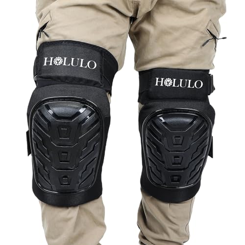 HOLULO Rodilleras Trabajo, Rodilleras Trabajo Suelo con Correa de Extensión Ajustable...