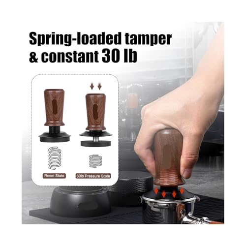 Kaffee-Holzstampfer 51/53,3/58 Mm, Kompatibel Mit IKAPE V3(58mm) 5 Kaffee-Holzstampfer 51/53,3/58 Mm, Kompatibel Mit IKAPE V3(58mm)