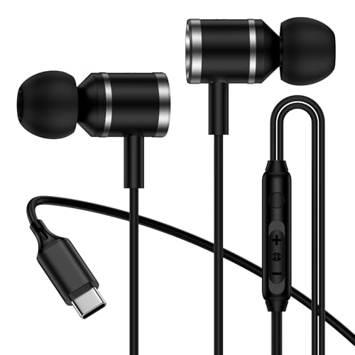 Samsung Wired Headphones in-Ear Earbuds for Samsung Galaxy A17 5G A16 A15 S26 S25 Ultra S24 S23 S22 S21 Z Flip 7 Z Fold 7 USB C Earphones with Mic,Built-in Remote to Control Music, Phone Calls, Volume