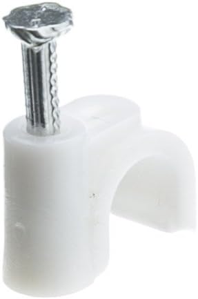 Up To 50% OFF RG6 Coaxial Cable Clips, Electrical Wire Cable Clips (100 pack), CableWholesale, White