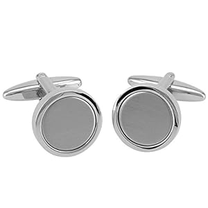 LINDENMANN manchetknopen, zilverkleurig, in etui, 10568