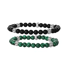 Amazon | Hurley メンズ ビーズブレスレット 2個パック 公式 Amazon | Hurley メンズ ビーズブレスレット 2個パック 公式