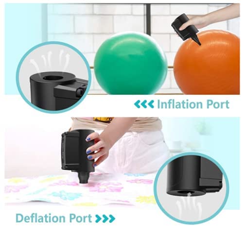 Gputek Elektrische Luftpumpe, Kabellos Inflator Deflator Electric Luftpumpe Wiederaufladbare mit 4 Düsen für Luftmatratze Luftbett Flöße Sofas Boot Poolspielzeug Schwimmringe Zentralstaubsauger1 - Image 6