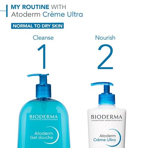 Bioderma Atoderm Shower Gel, Ultra-Gentle & Soap-Free, 500 ml