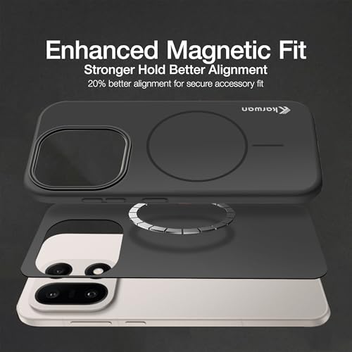 Image of KARWAN Magnetic Ultra Slim-Fit Back Case Cover for Oneplus 15 |Hard PC Case Cover| Ultra-Thin & Light Weight with [Ultra Premium Feel] Case for Oneplus 15 (Black)