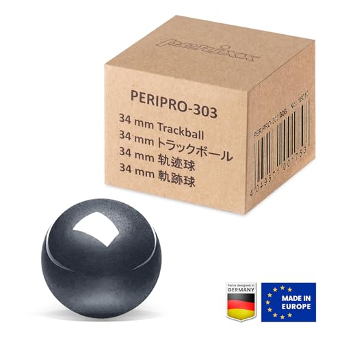 Image of Perixx PERIPRO-303 1.34 Inches Trackball - Replacement Ball for M570, PERIMICE-517 /520 /717 /720, and Other Compatible Trackball Mouse - Dark Gray